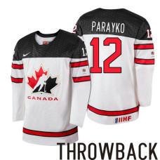 Canada Team #12 Colton Parayko White 2017 IIHF World Championship Jersey