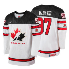 Canada Team #97 Connor McDavid 2018 IIHF World Championship White Player Jersey