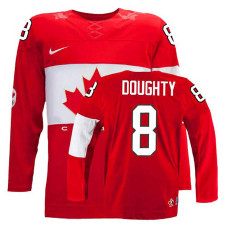 Canada Team Drew Doughty #8 Red Away Premier Olympic Jersey