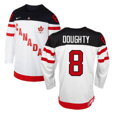 Canada Team Drew Doughty #8 White 100th Anniversary Premier Olympic Jersey