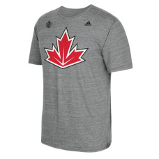 Canada Team Gray 2016 World Cup Of Hockey Distressed Logo T-shirt