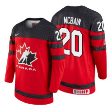 Canada Team #20 Jack McBain 2018 IIHF World Championship Red Player Jersey