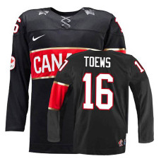 Canada Team Jonathan Toews #16 Black Premier Olympic Jersey