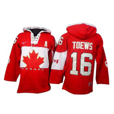 Canada Team Jonathan Toews #16 Red Premier Olympic Jersey