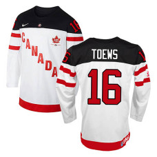 Youth Canada Team Jonathan Toews #16 White 100th Anniversary Premier Olympic Jersey