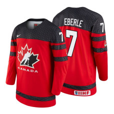 Canada Team #7 Jordan Eberle 2018 IIHF World Championship Red Player Jersey