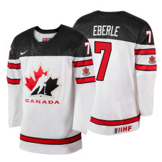 Canada Team #7 Jordan Eberle 2018 IIHF World Championship White Player Jersey