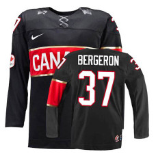 Canada Team Patrice Bergeron #37 Black Premier Olympic Jersey