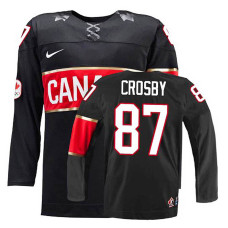 Canada Team Sidney Crosby #87 Black Premier Olympic Jersey