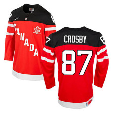 Women's Canada Team Sidney Crosby #87 Red 100th Anniversary Premier Olympic Jersey