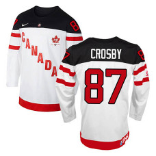 Canada Team Sidney Crosby #87 White 100th Anniversary Premier Olympic Jersey