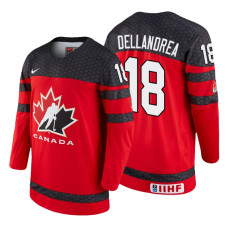 Canada Team #18 Ty Dellandrea 2018 IIHF World Championship Red Player Jersey