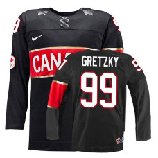 Canada Team Wayne Gretzky #99 Black Premier Olympic Jersey