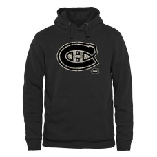 Montreal Canadiens Black Rink Warrior Fleece Pullover Hoodie