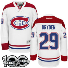 Montreal Canadiens #29 Ken Dryden White 100 Greatest Player Jersey