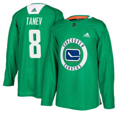 Vancouver Canucks #8 Christopher Tanev Green Practice Jersey