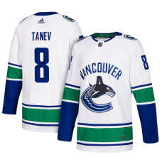 Vancouver Canucks #8 Christopher Tanev White Away Jersey