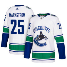 Vancouver Canucks #25 Jacob Markstrom White Away Jersey