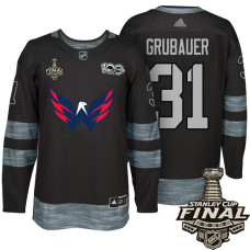 Washington Capitals #31 Philipp Grubauer Black 2017 Stanley Cup Final 100th Classic Limited Fashion Jersey