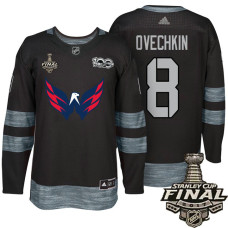 Washington Capitals #8 Alex Ovechkin Black 2017 Stanley Cup Final 100th Classic Limited Fashion Jersey