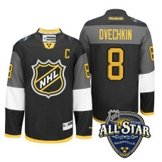 Washington Capitals Alex Ovechkin #8 Black 2016 All-Star Jersey