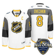 Washington Capitals Alex Ovechkin #8 White 2016 All-Star Jersey