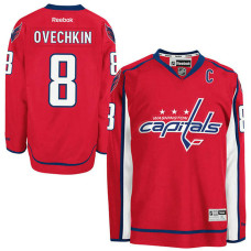 Washington Capitals Alex Ovechkin #8 Red Captain Home Premier Jersey