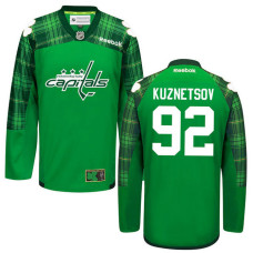 Washington Capitals Evgeny Kuznetsov #92 Green St. Patrick's Day Jersey