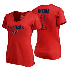 Washington Capitals 2018 Fanatics Mother's Day Number 1 Mom T-Shirt Red