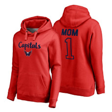 Washington Capitals 2018 Fanatics Mother's Day Number 1 Mom Pullover Hoodie Red