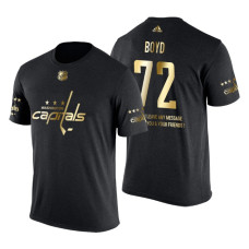 Washington Capitals Travis Boyd Gold Limited with Message T-Shirt Black