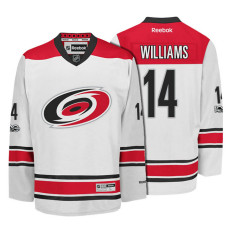 Carolina Hurricanes #14 Justin Williams White 2017 Draft Premier Hockey Jersey