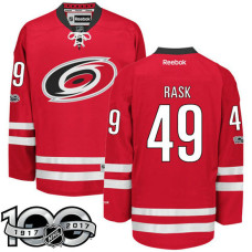 Carolina Hurricanes #49 Victor Rask Red 2017 Anniversary Patch Player Jersey