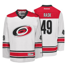 Carolina Hurricanes #49 Victor Rask White Hockey Away Premier Jersey