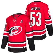 Carolina Hurricanes #53 Jeff Skinner Red 2018 New Season Home Authentic Jersey