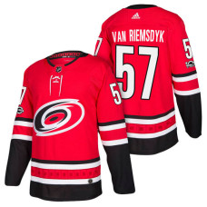 Carolina Hurricanes #57 Trevor Van Riemsdyk Red 2018 New Season Home Authentic Jersey