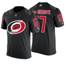 Carolina Hurricanes #57 Trevor van Riemsdyk Black Adidas Player T-shirt