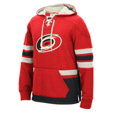 Carolina Hurricanes Red Fleece Lace Pullover Hoodie