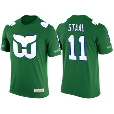 Carolina Hurricanes Green Jordan Staal #11 New Season Throwback Player T-shirt Mitchell & Ness