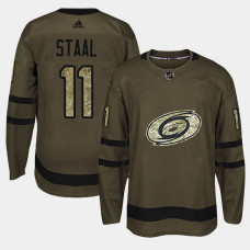 Carolina Hurricanes #11 Camo Salute To Service Jordan Staal Jersey