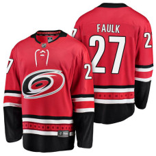 Carolina Hurricanes #27 Breakaway Player Justin Faulk Jersey Red