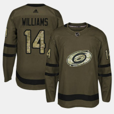 Carolina Hurricanes #14 Camo Salute To Service Justin Williams Jersey