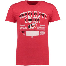 Carolina Hurricanes Red Hockey Fights Cancer Old Time Throwback T-shirt