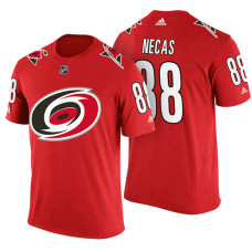 Carolina Hurricanes #88 Martin Necas Red Adidas Player Jersey Style T-shirt