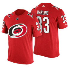 Carolina Hurricanes #33 Scott Darling Red Adidas Player Jersey Style T-shirt