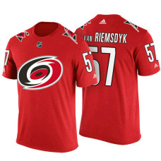 Carolina Hurricanes #57 Trevor van Riemsdyk Red Adidas Player T-shirt