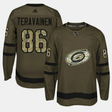 Carolina Hurricanes #86 Camo Salute To Service Teuvo Teravainen Jersey