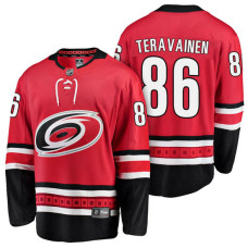 Carolina Hurricanes #86 Breakaway Player Teuvo Teravainen Jersey Red