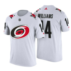 Carolina Hurricanes #14 Justin Williams White Adidas Player T-shirt