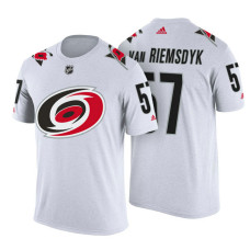 Carolina Hurricanes #57 Trevor van Riemsdyk White Adidas Player T-shirt